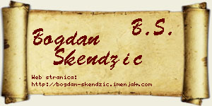 Bogdan Skendžić vizit kartica